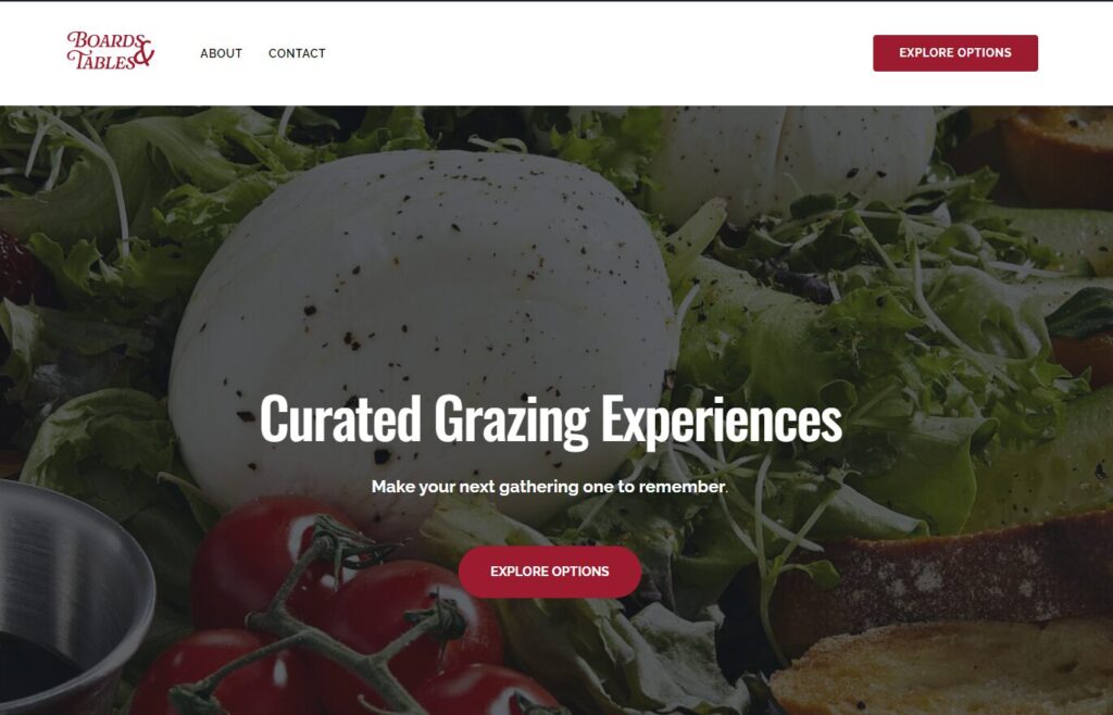 Boards and Tables Web Design